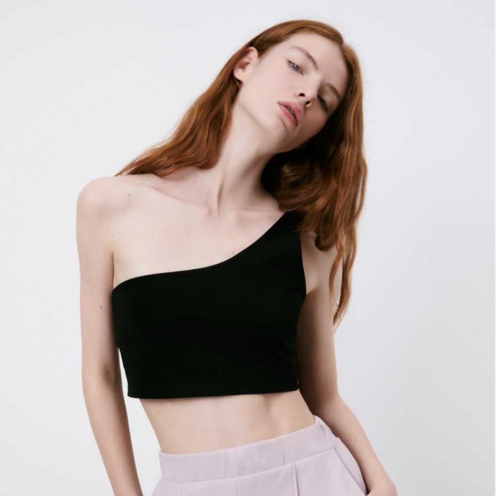 NWT Zara One Shoulder Top